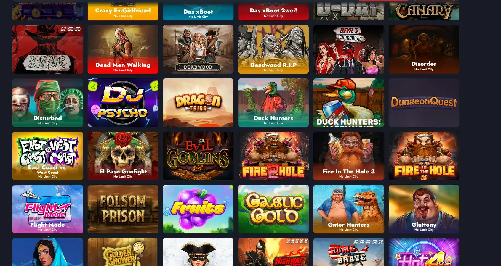 Интерфейс игрового зала казино Старда с яркими слотами